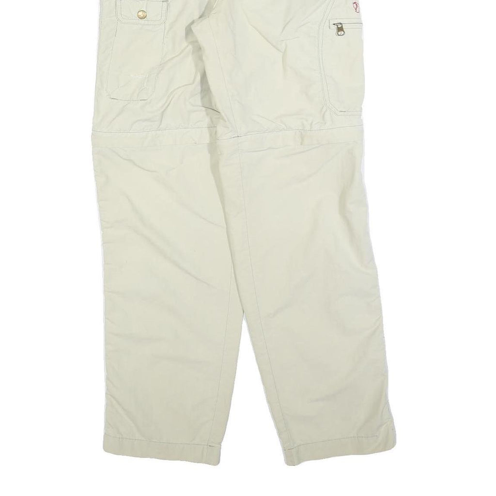 FJALLRAVEN Womens Polyester Blend Cream Regular Straight Trousers W32 L32