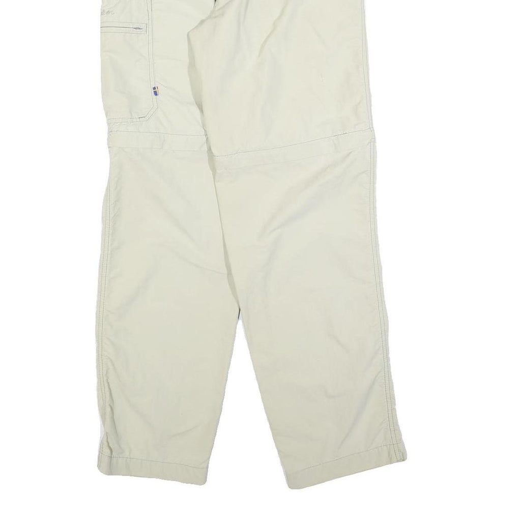 FJALLRAVEN Womens Polyester Blend Cream Regular Straight Trousers W32 L32