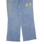 Womens Regular Blue Denim Jeans W32 L32 Cotton Blend Zip Comfortable Casual