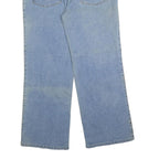 Womens Regular Blue Denim Jeans W32 L32 Cotton Blend Zip Comfortable Casual