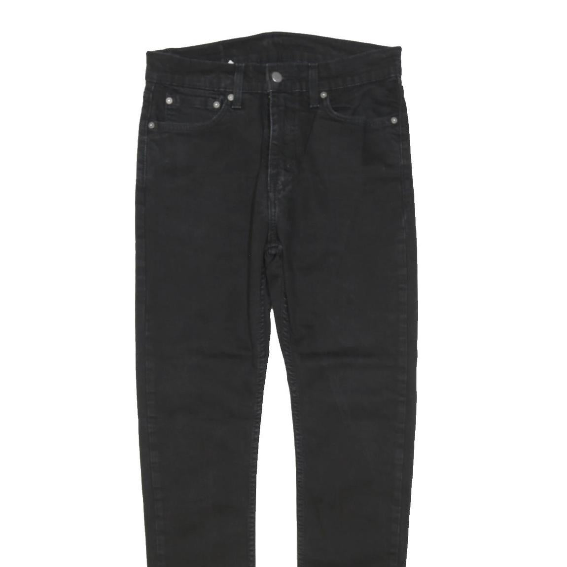 LEVI'S 510 Mens Jeans Black Regular Skinny Denim Dark W30 L42 Stretch Cotton