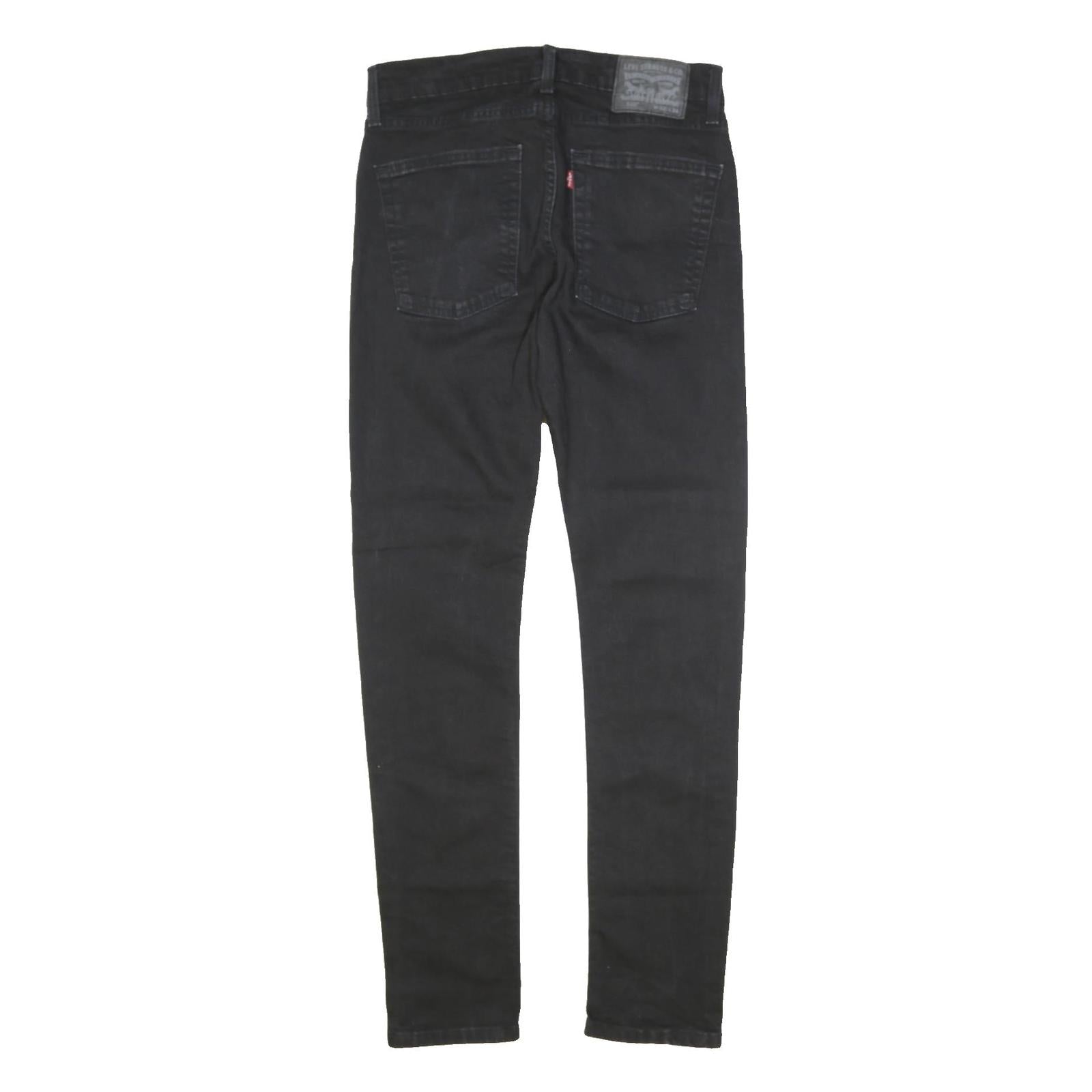 LEVI'S 510 Mens Jeans Black Regular Skinny Denim Dark W30 L42 Stretch Cotton