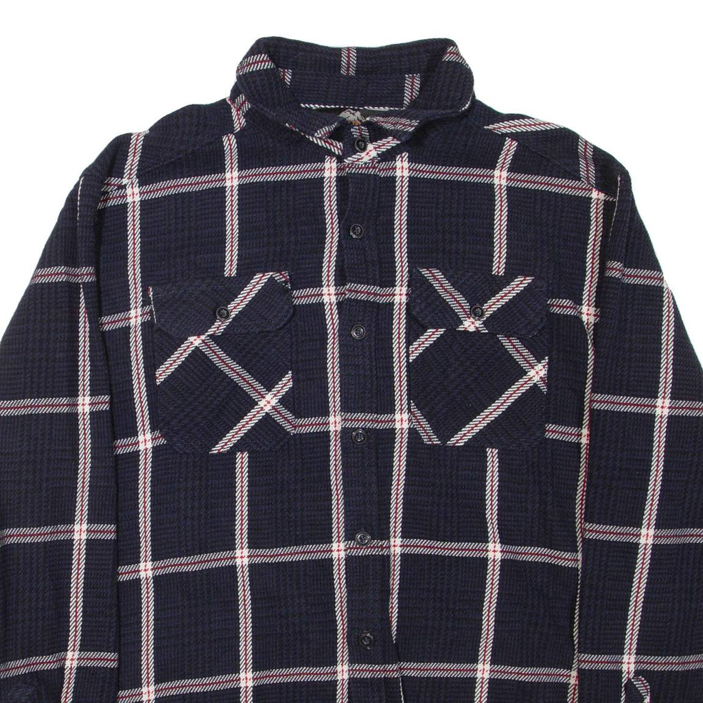 PACIFIC TRAIL Mens Shirt Blue Check Long Sleeve XL