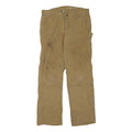 CARHARTT Womens Regular Fit Beige Denim W36 L33 Workwear Zip Closure Jeans