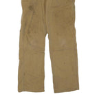 CARHARTT Womens Regular Fit Beige Denim W36 L33 Workwear Zip Closure Jeans