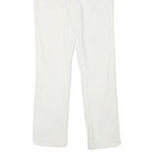 CALVIN KLEIN JEANS Mens Cotton Blend White Slim Slim Leg Trousers W26 L28 Zip