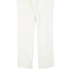 CALVIN KLEIN JEANS Mens Cotton Blend White Slim Slim Leg Trousers W26 L28 Zip
