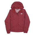 THE NORTH FACE Womens Red Jacket S Polyester Windbreaker Outdoor Zip Hooded
