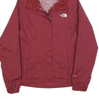 THE NORTH FACE Womens Red Jacket S Polyester Windbreaker Outdoor Zip Hooded