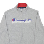 CHAMPION Mens Grey Zip Collar XS Cotton Blend Sweatshirt Full Zip Sportswear