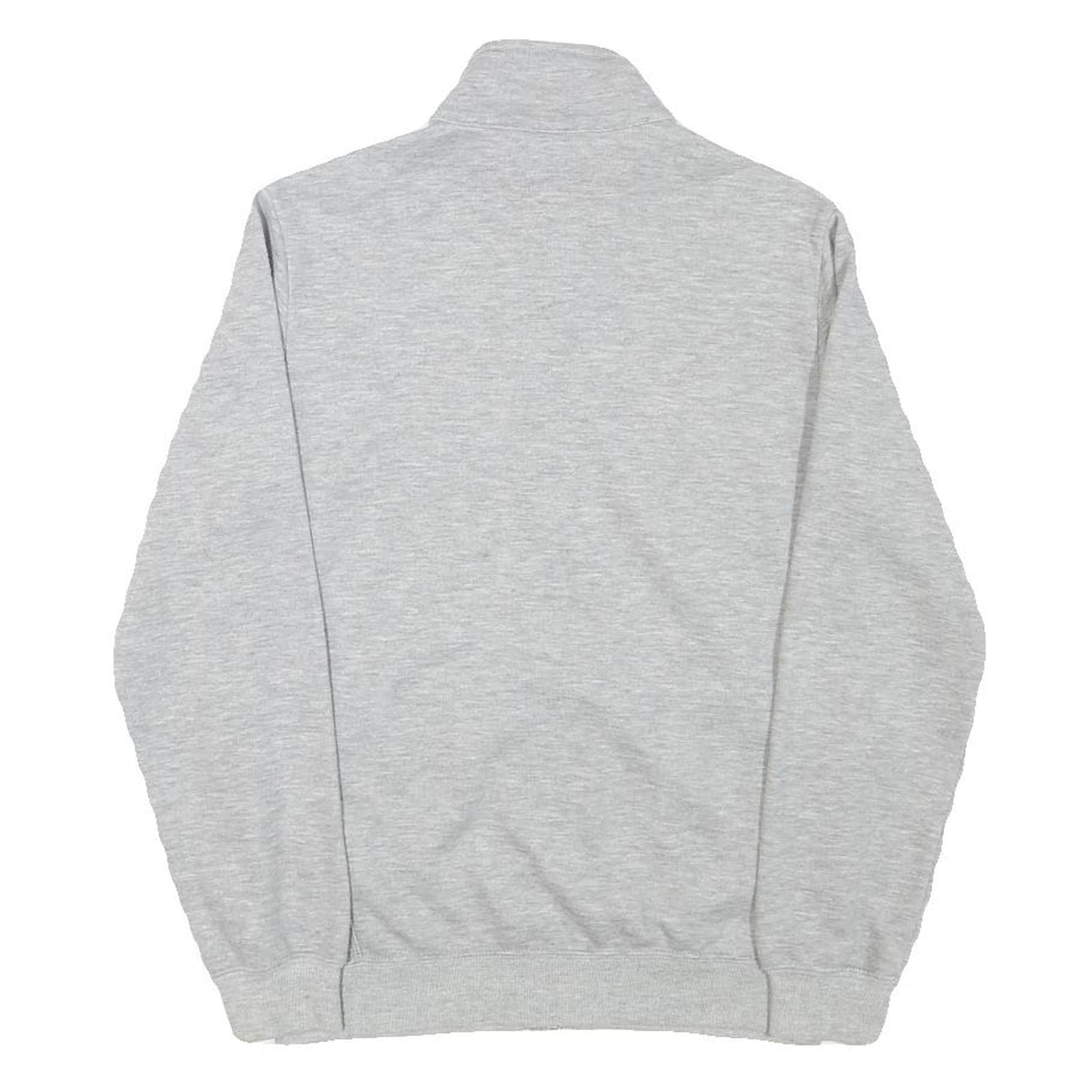 CHAMPION Mens Grey Zip Collar XS Cotton Blend Sweatshirt Full Zip Sportswear