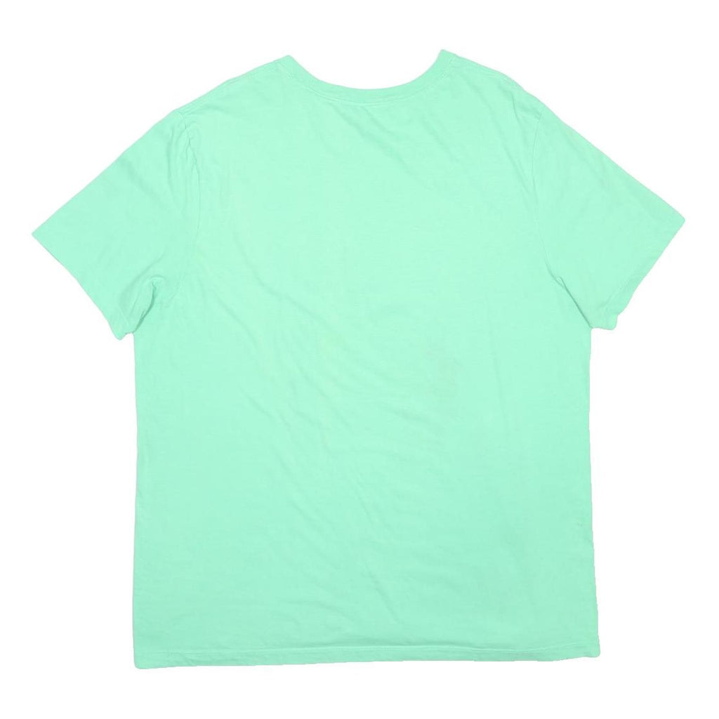 NIKE Mens Mint Green Graphic T-Shirt XL Short Sleeve Crew Neck Cotton Blend