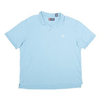 CHAPS Mens Blue Polo Shirt XL Cotton Basic Short Sleeve Casual Classic