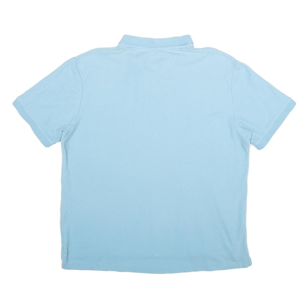 CHAPS Mens Blue Polo Shirt XL Cotton Basic Short Sleeve Casual Classic