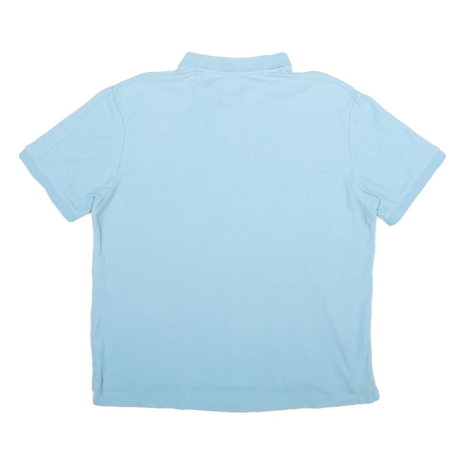 CHAPS Mens Blue Polo Shirt XL Cotton Basic Short Sleeve Casual Classic