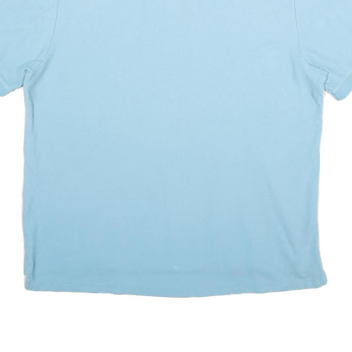 CHAPS Mens Blue Polo Shirt XL Cotton Basic Short Sleeve Casual Classic