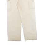 DICKIES Mens Regular Beige Cotton Blend Regular Leg Trousers W34 L30 Workwear
