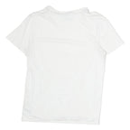 CALVIN KLEIN Mens White Short Sleeve T-Shirt S Crew Neck Cotton Minimalist