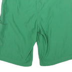 CARHARTT Mens Shorts Green Polyester Blend Casual M W32 Logo Print Drawstring