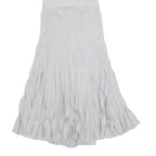 JOSEPH Womens Silver Fit & Flare Knit Sleeveless Midi Dress XS Elegant Summer