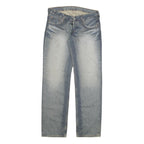 LEVI'S 599 Womens Regular Jeans Blue Denim Cotton Blend Button W31 L34 Classic