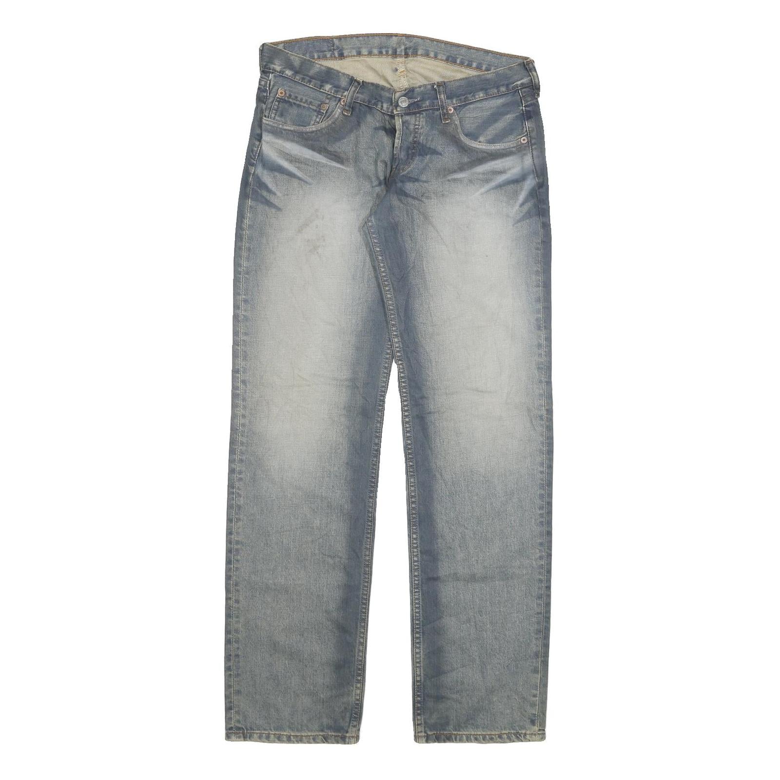 LEVI'S 599 Womens Regular Jeans Blue Denim Cotton Blend Button W31 L34 Classic