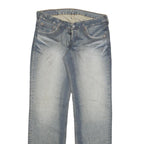 LEVI'S 599 Womens Regular Jeans Blue Denim Cotton Blend Button W31 L34 Classic