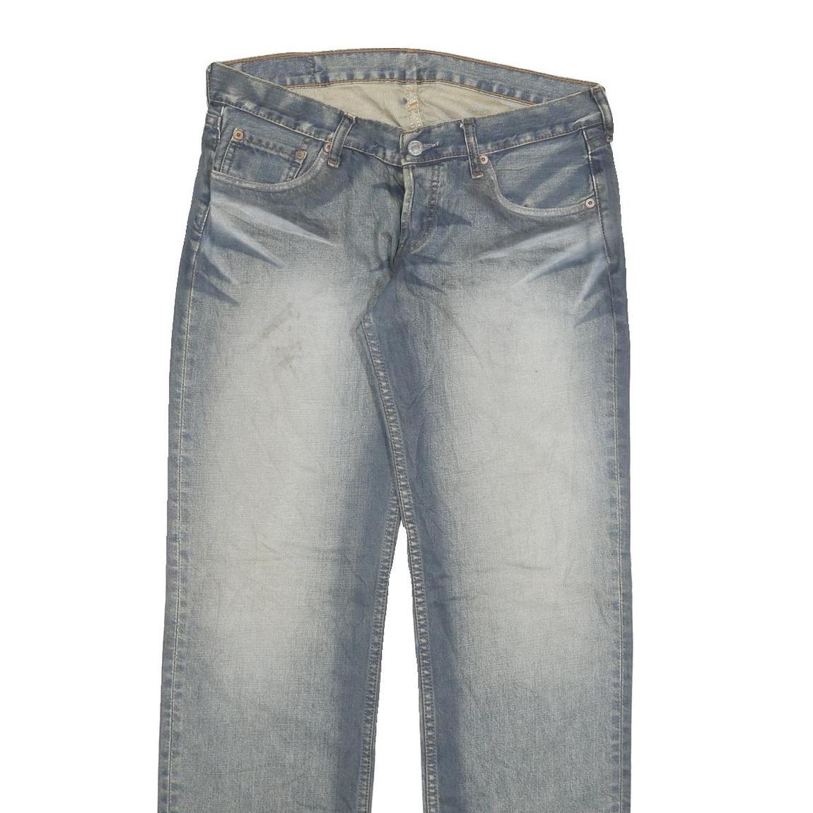 LEVI'S 599 Womens Regular Jeans Blue Denim Cotton Blend Button W31 L34 Classic