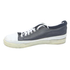 DOLCE & GABBANA Leather Mens Low Top Trainers Black White UK 7.5 Designer