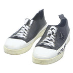 DOLCE & GABBANA Leather Mens Low Top Trainers Black White UK 7.5 Designer