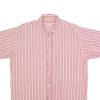 CRIST'YV Mens Shirt Red 90s Striped M