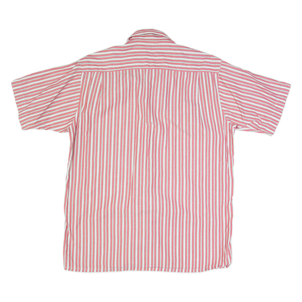CRIST'YV Mens Shirt Red 90s Striped M