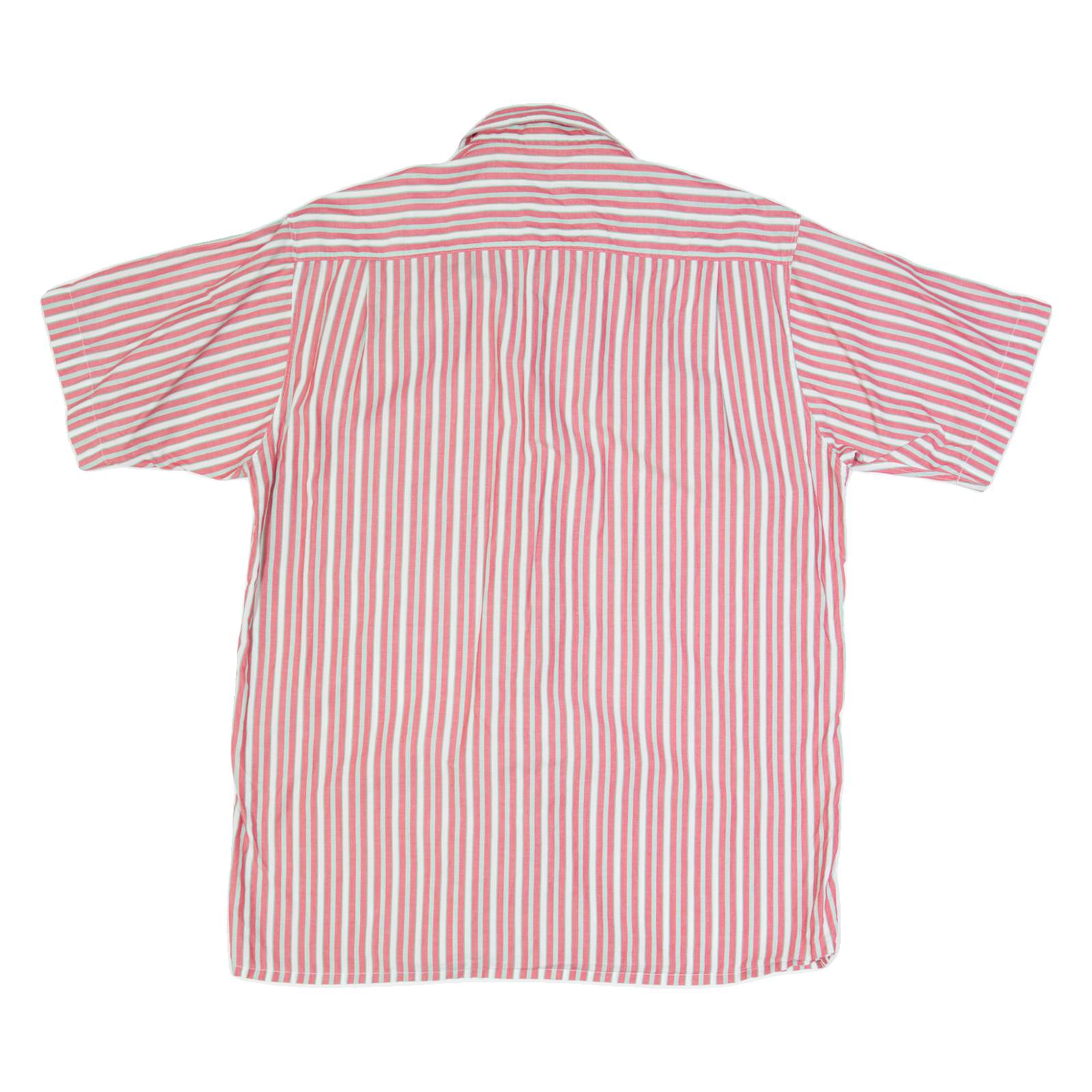 CRIST'YV Mens Shirt Red 90s Striped M