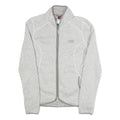 THE NORTH FACE Womens Grey Zip Up Jacket M Polyester Knit Lightweight Casual