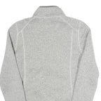 THE NORTH FACE Womens Grey Zip Up Jacket M Polyester Knit Lightweight Casual