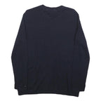 TOMMY HILFIGER Womens Black Heart Pattern Plain Crew Neck Basic Knit Jumper XL