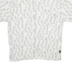 JOHN HENRY Mens White Pattern Shirt L Lightweight Casual Viscose