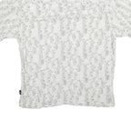 JOHN HENRY Mens White Pattern Shirt L Lightweight Casual Viscose