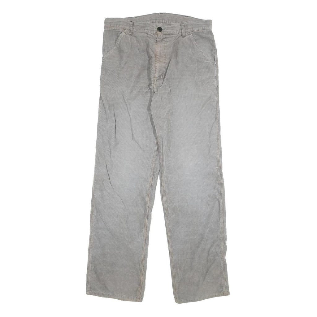 CARHARTT Mens Relaxed Beige Cotton Blend Straight Leg Trousers W34 L33 Workwear