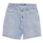 LEVI'S Mens Denim Blue Relaxed Fit Shorts 2XL W36 Cotton Blend Silver Tab