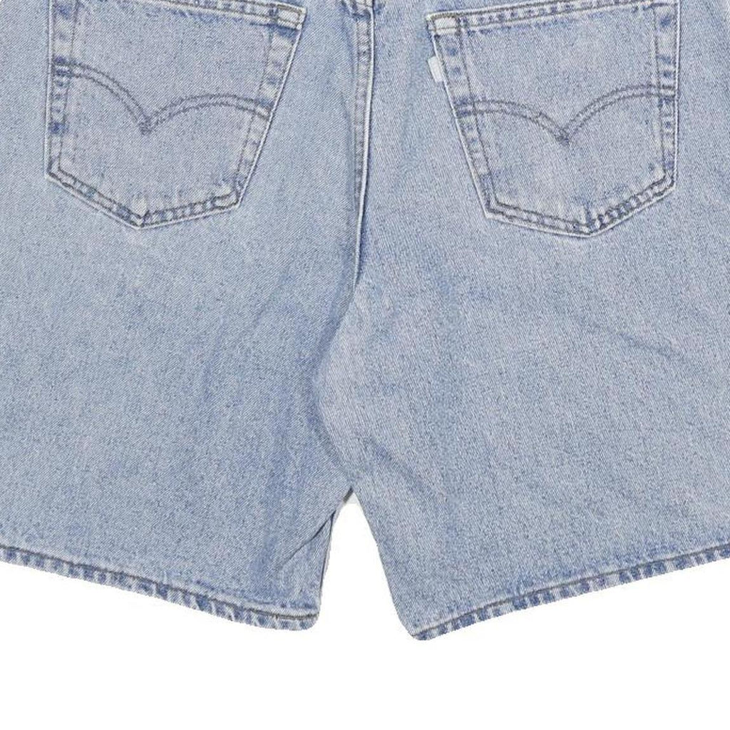 LEVI'S Mens Denim Blue Relaxed Fit Shorts 2XL W36 Cotton Blend Silver Tab