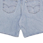 LEVI'S Mens Denim Blue Relaxed Fit Shorts 2XL W36 Cotton Blend Silver Tab