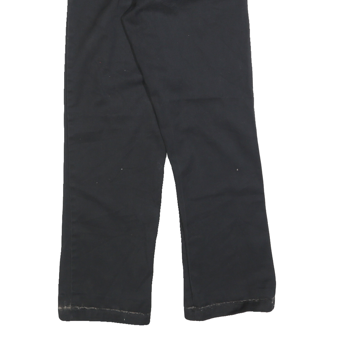 DICKIES Mens Black Cotton Blend Regular Fit Straight Leg Trousers W28 L30