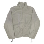 WOOLRICH Mens Grey XL Zip Up Fleece Jacket Casual Regular Fit Outdoor Warm