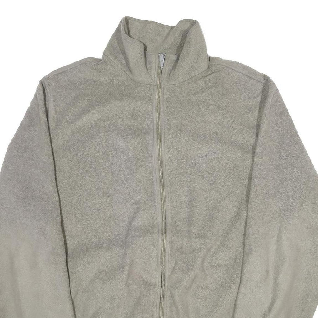 WOOLRICH Mens Grey XL Zip Up Fleece Jacket Casual Regular Fit Outdoor Warm