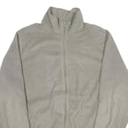 WOOLRICH Mens Grey XL Zip Up Fleece Jacket Casual Regular Fit Outdoor Warm