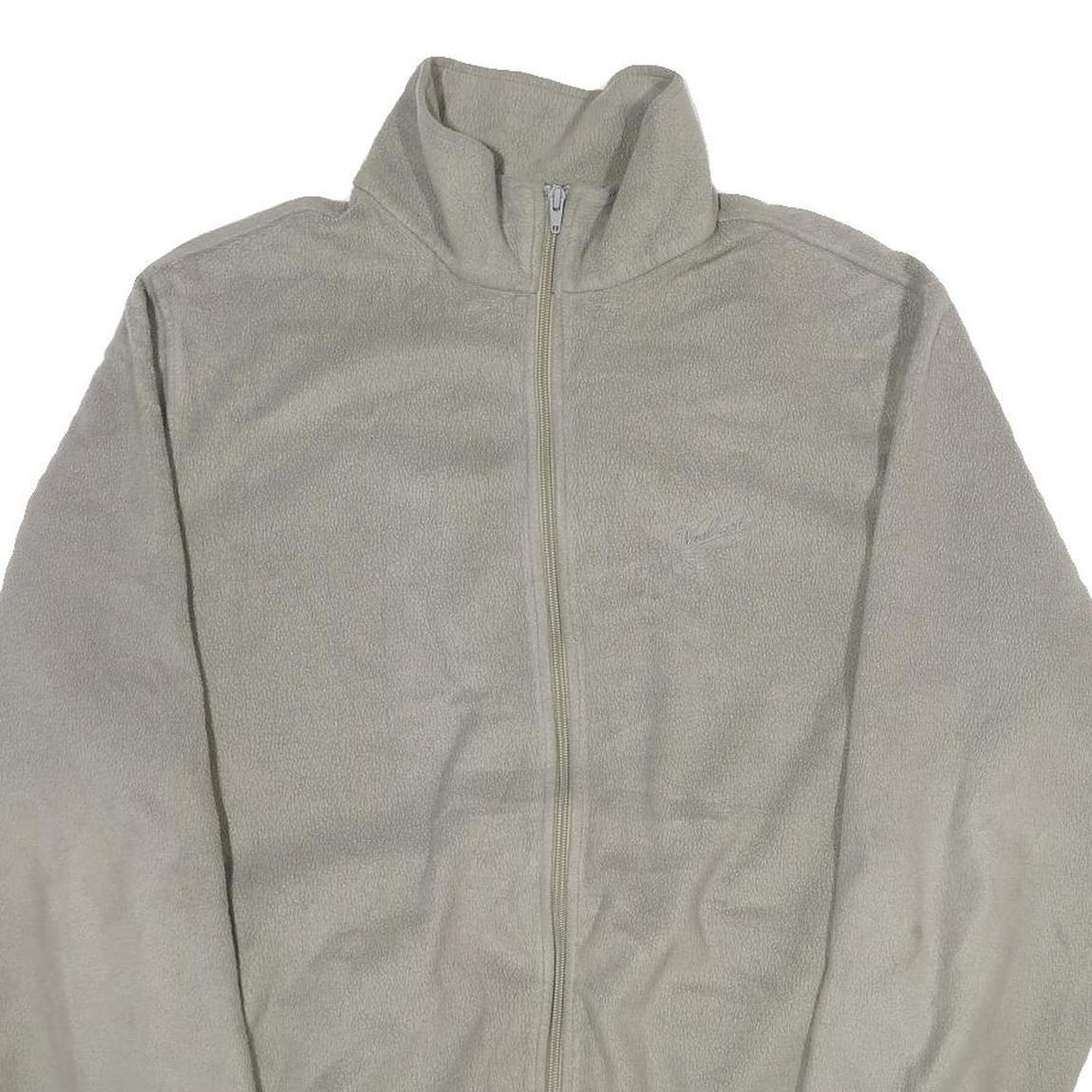 WOOLRICH Mens Grey XL Zip Up Fleece Jacket Casual Regular Fit Outdoor Warm