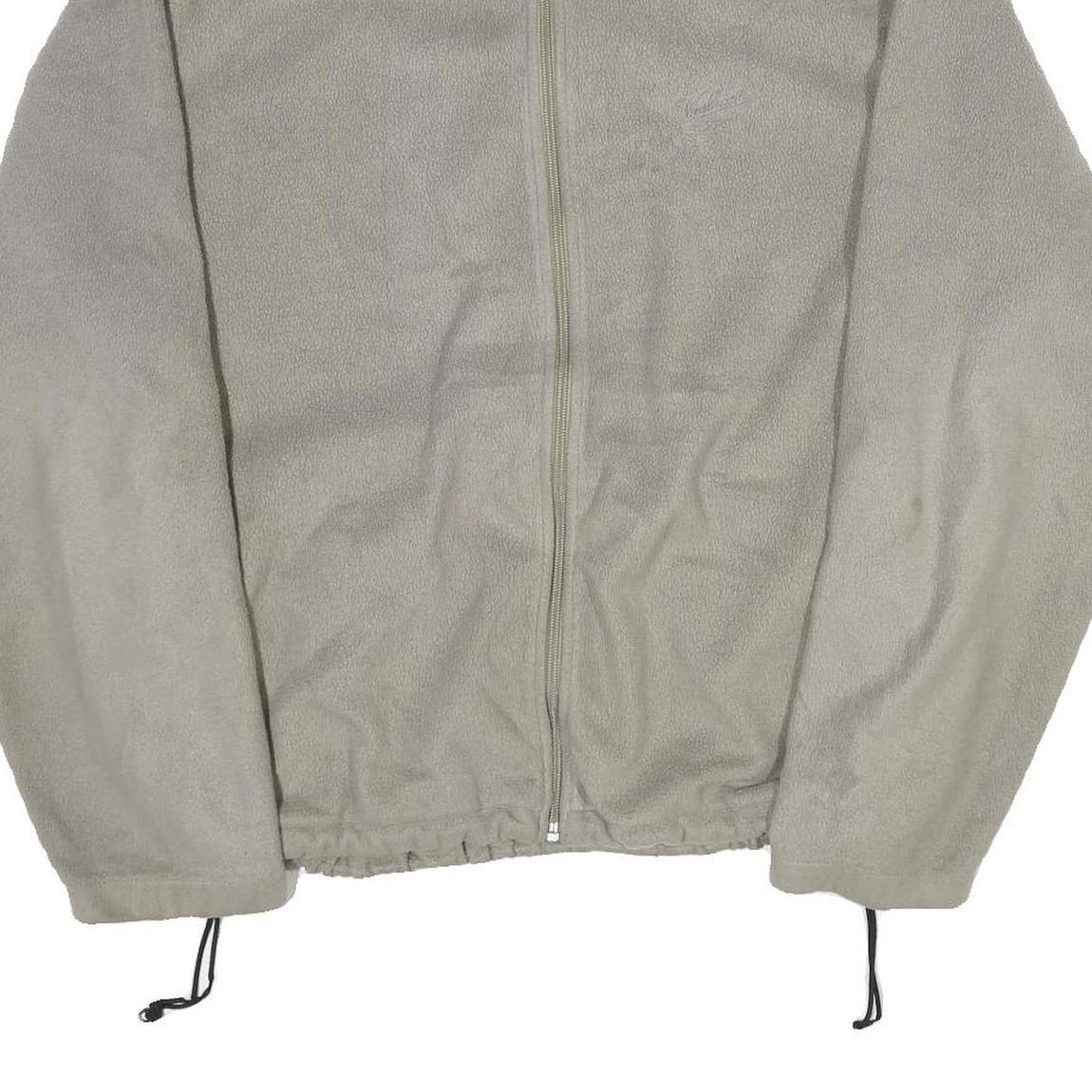 WOOLRICH Mens Grey XL Zip Up Fleece Jacket Casual Regular Fit Outdoor Warm