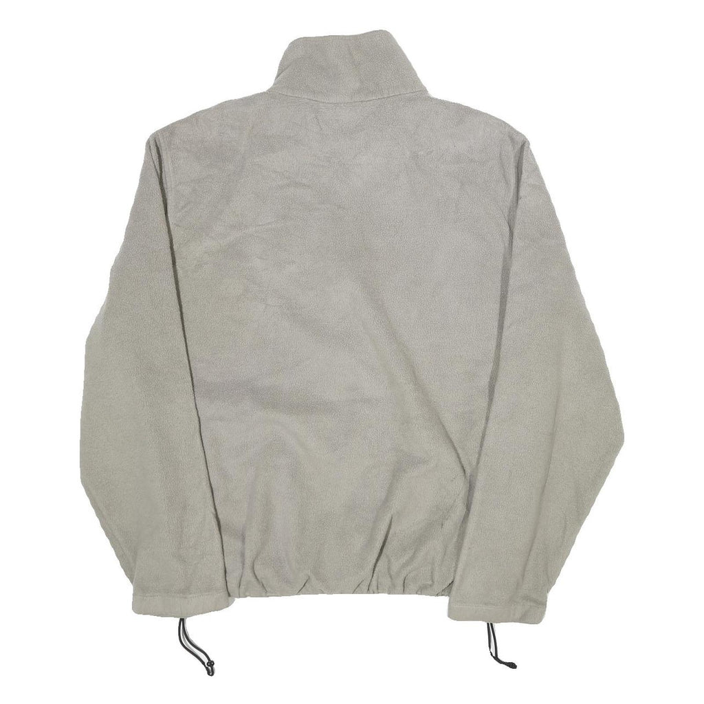 WOOLRICH Mens Grey XL Zip Up Fleece Jacket Casual Regular Fit Outdoor Warm