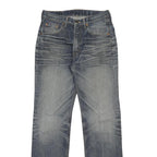 LEVI'S Mens Jeans Blue Regular Straight Denim Medium W31 L34 Classic Fit Zip